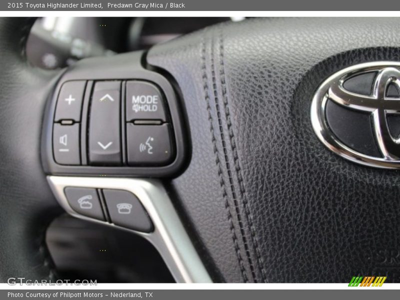 Predawn Gray Mica / Black 2015 Toyota Highlander Limited