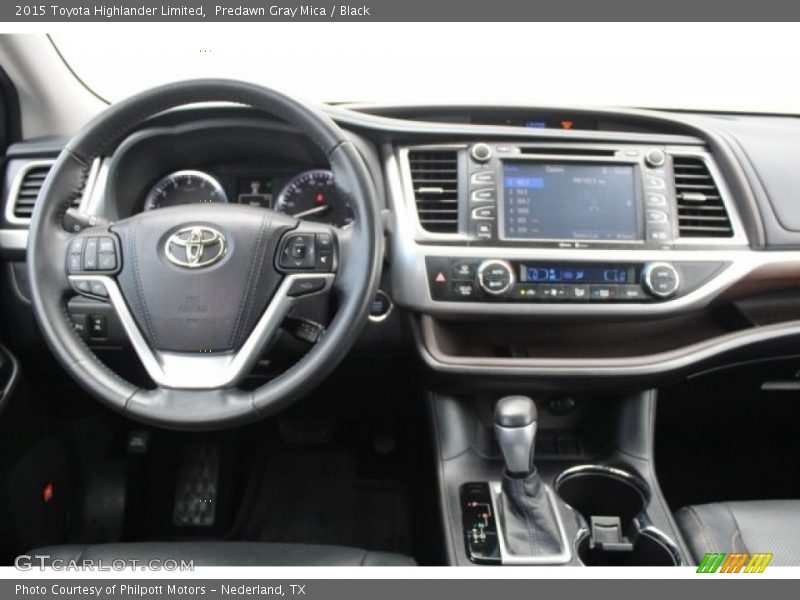 Predawn Gray Mica / Black 2015 Toyota Highlander Limited