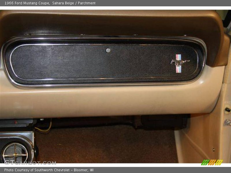 Sahara Beige / Parchment 1966 Ford Mustang Coupe