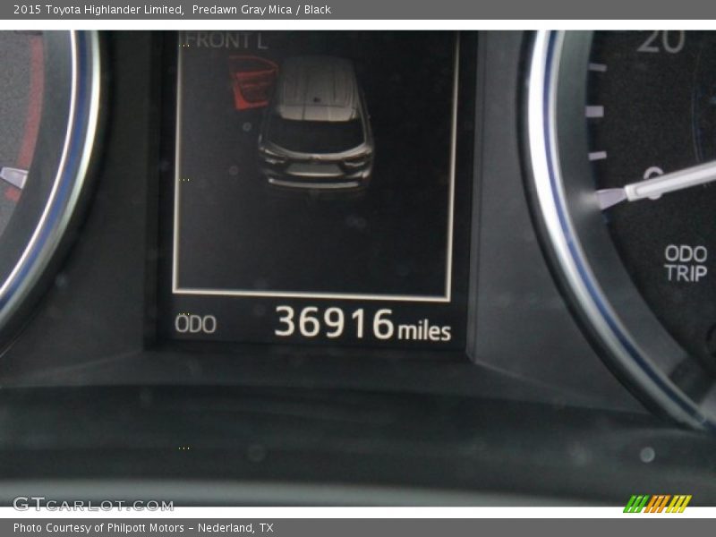 Predawn Gray Mica / Black 2015 Toyota Highlander Limited