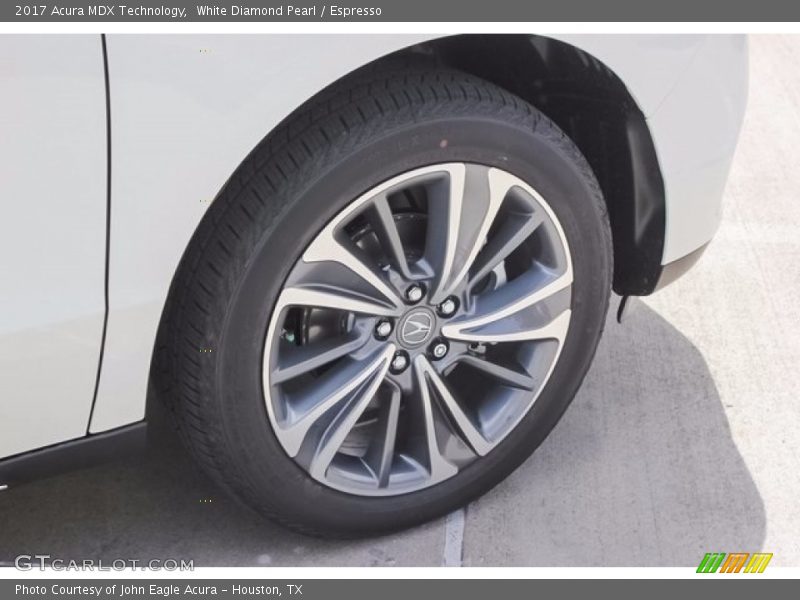 White Diamond Pearl / Espresso 2017 Acura MDX Technology