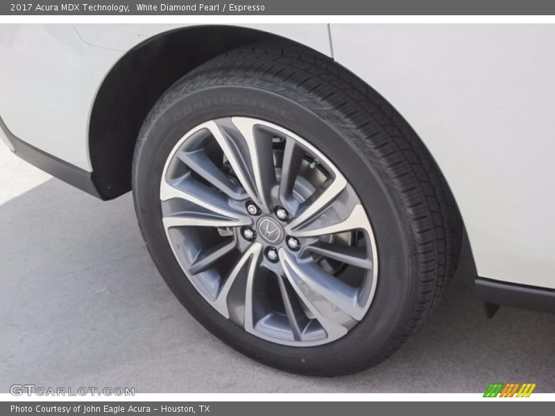 White Diamond Pearl / Espresso 2017 Acura MDX Technology