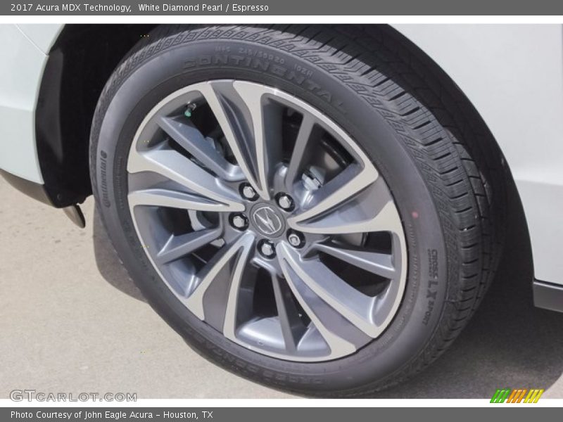 White Diamond Pearl / Espresso 2017 Acura MDX Technology