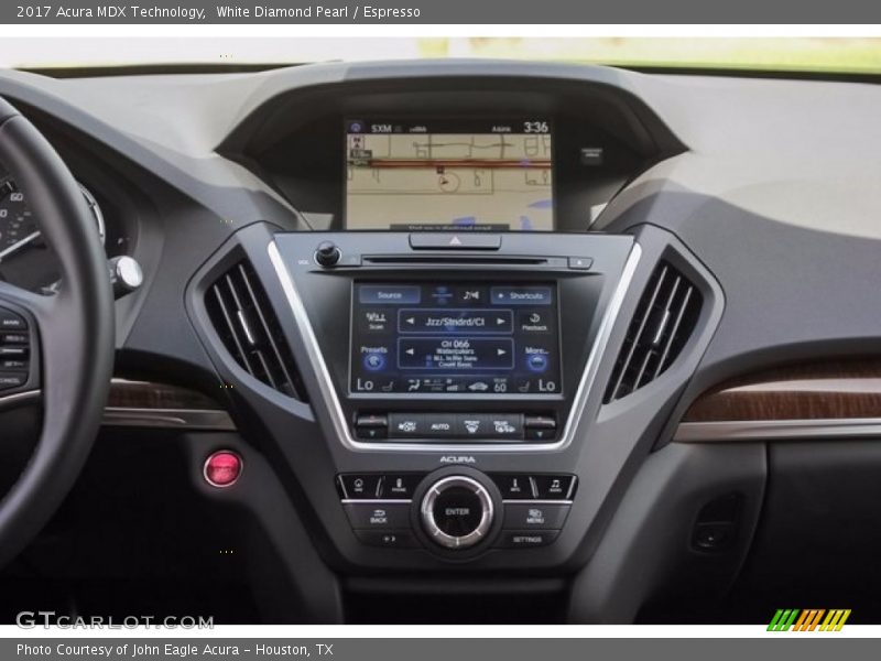 White Diamond Pearl / Espresso 2017 Acura MDX Technology