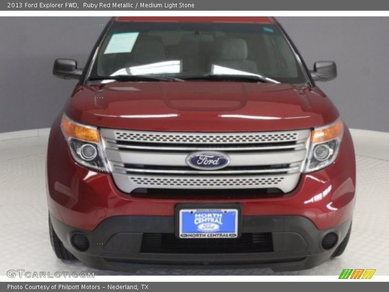 Ruby Red Metallic / Medium Light Stone 2013 Ford Explorer FWD