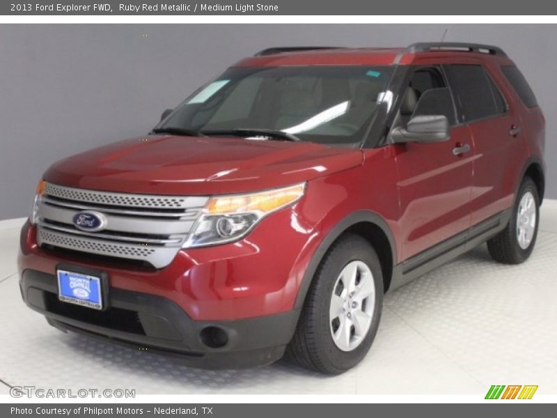 Ruby Red Metallic / Medium Light Stone 2013 Ford Explorer FWD