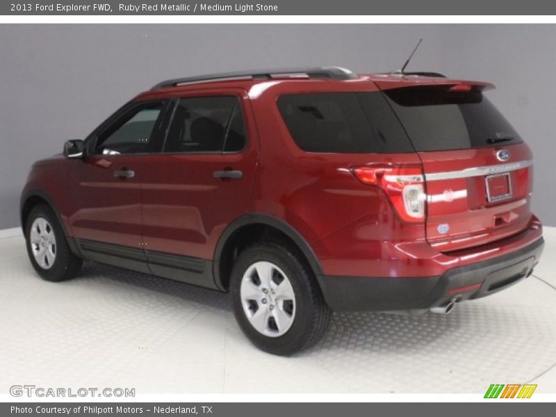 Ruby Red Metallic / Medium Light Stone 2013 Ford Explorer FWD