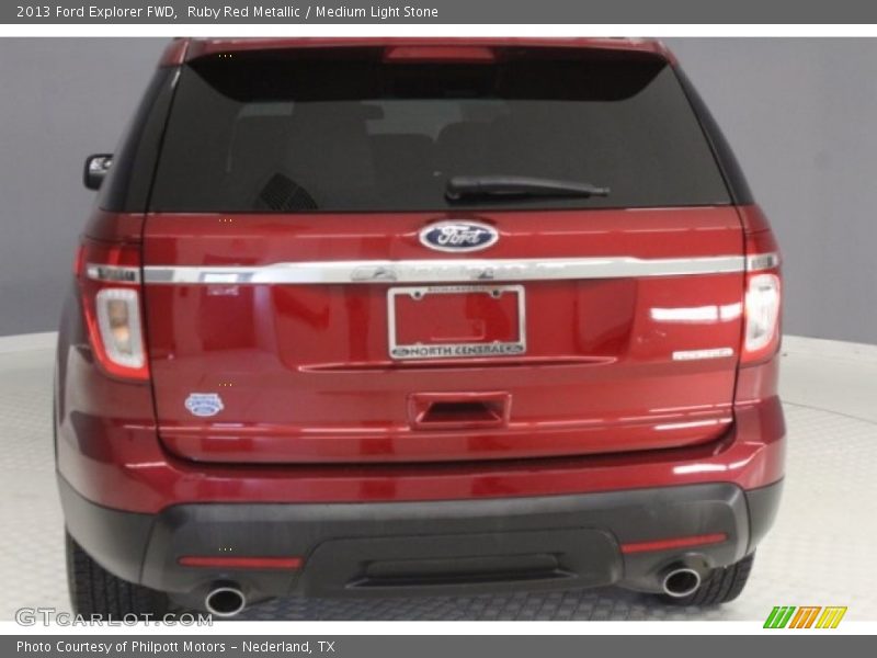 Ruby Red Metallic / Medium Light Stone 2013 Ford Explorer FWD
