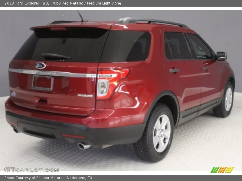 Ruby Red Metallic / Medium Light Stone 2013 Ford Explorer FWD