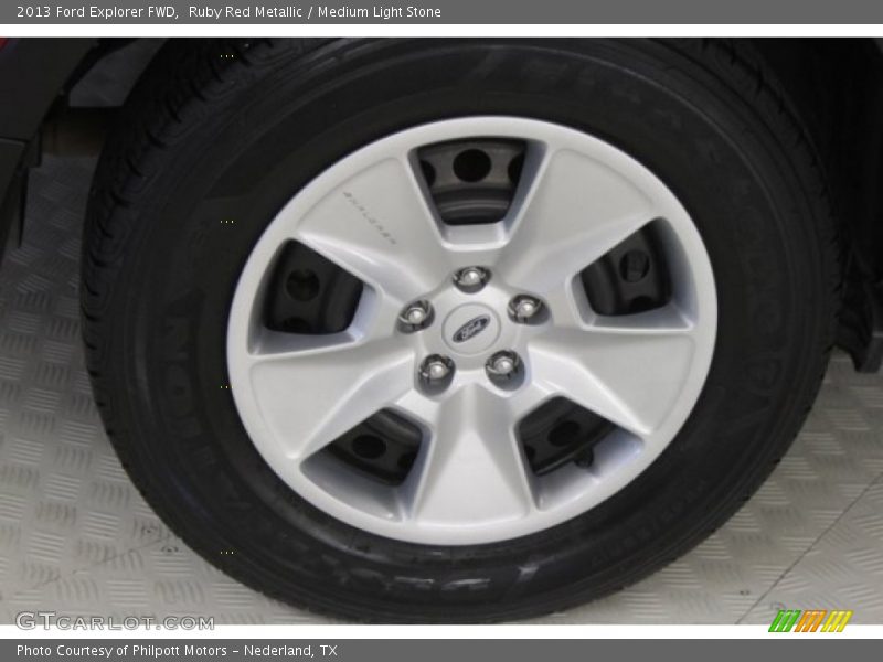 Ruby Red Metallic / Medium Light Stone 2013 Ford Explorer FWD