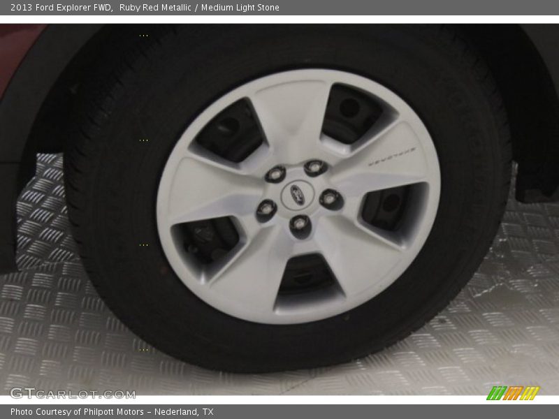 Ruby Red Metallic / Medium Light Stone 2013 Ford Explorer FWD