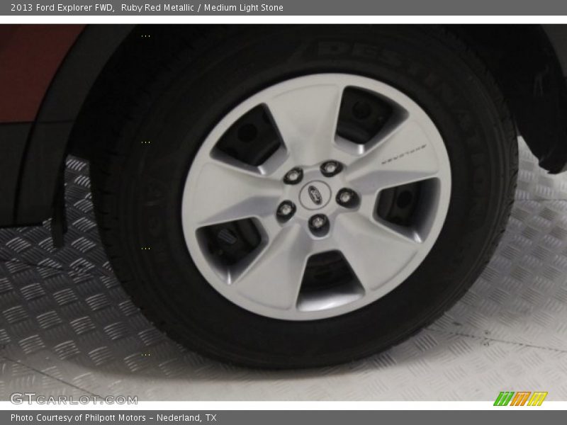 Ruby Red Metallic / Medium Light Stone 2013 Ford Explorer FWD
