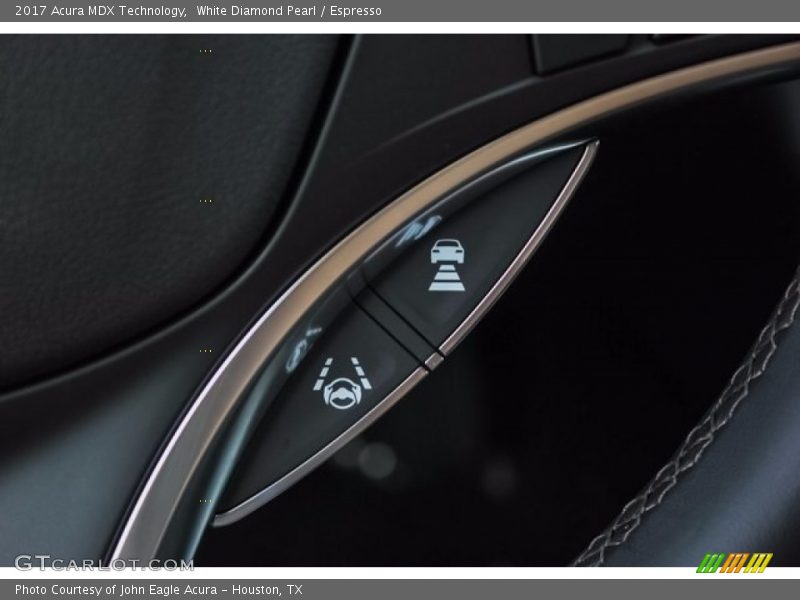 White Diamond Pearl / Espresso 2017 Acura MDX Technology