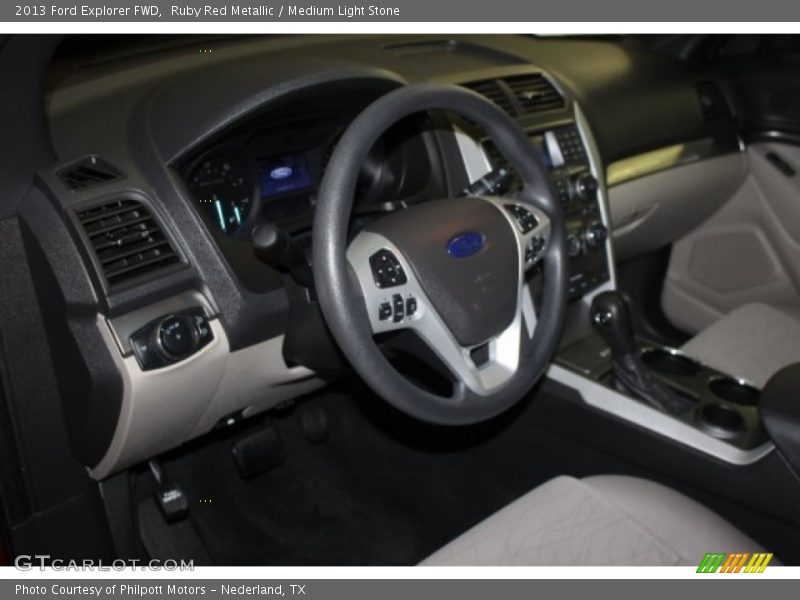 Ruby Red Metallic / Medium Light Stone 2013 Ford Explorer FWD
