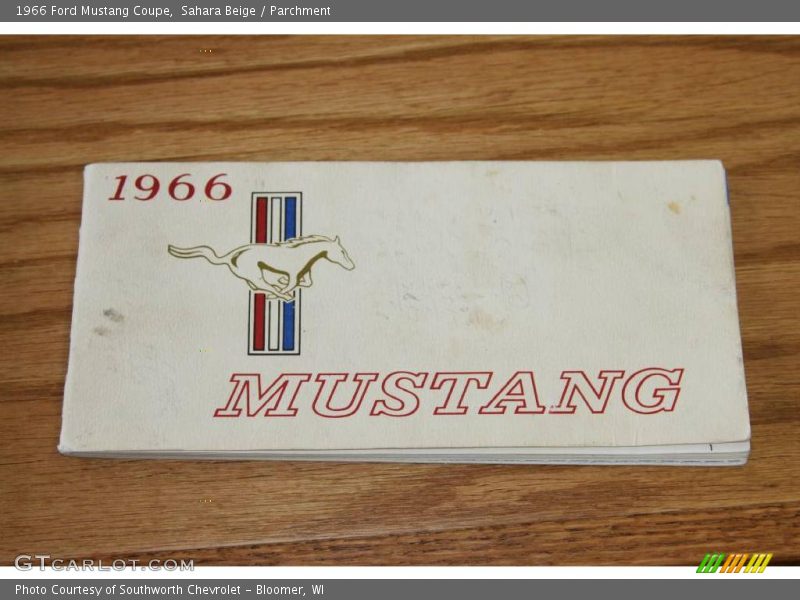 Sahara Beige / Parchment 1966 Ford Mustang Coupe