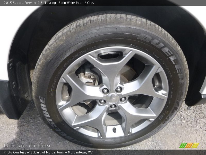 Satin White Pearl / Gray 2015 Subaru Forester 2.5i Touring