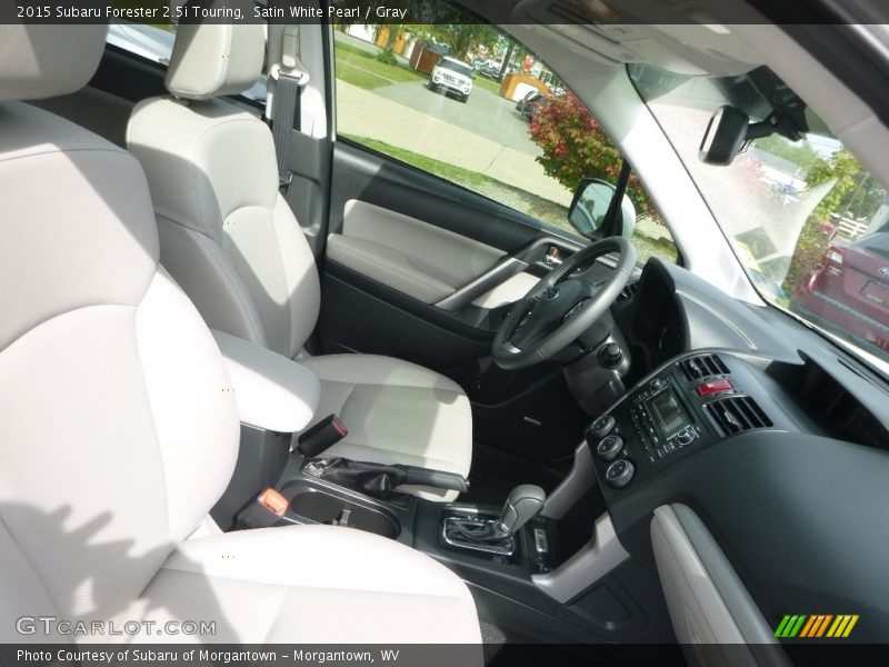 Satin White Pearl / Gray 2015 Subaru Forester 2.5i Touring