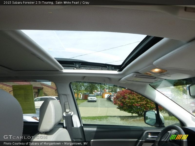 Satin White Pearl / Gray 2015 Subaru Forester 2.5i Touring