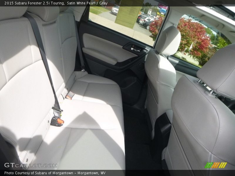 Satin White Pearl / Gray 2015 Subaru Forester 2.5i Touring