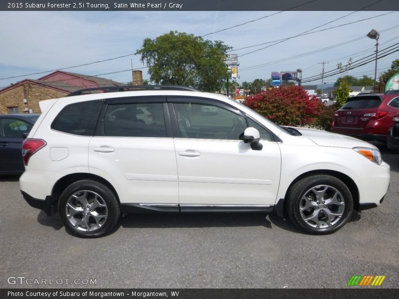 Satin White Pearl / Gray 2015 Subaru Forester 2.5i Touring