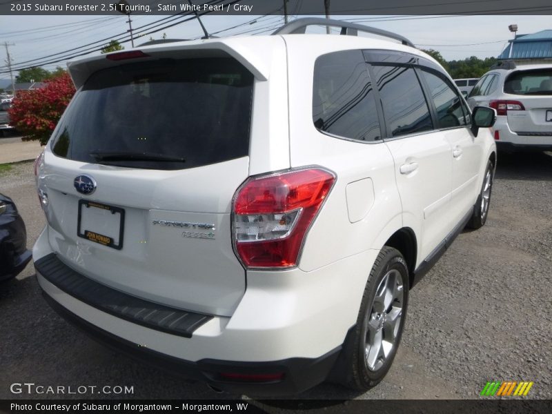 Satin White Pearl / Gray 2015 Subaru Forester 2.5i Touring