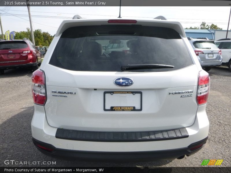 Satin White Pearl / Gray 2015 Subaru Forester 2.5i Touring