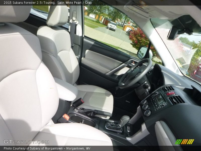Satin White Pearl / Gray 2015 Subaru Forester 2.5i Touring