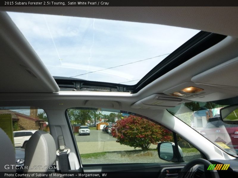 Satin White Pearl / Gray 2015 Subaru Forester 2.5i Touring
