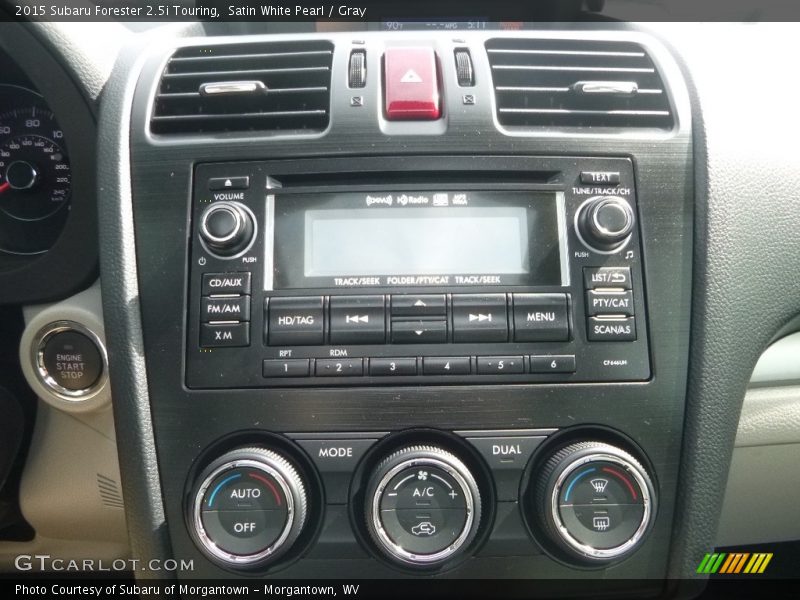 Satin White Pearl / Gray 2015 Subaru Forester 2.5i Touring