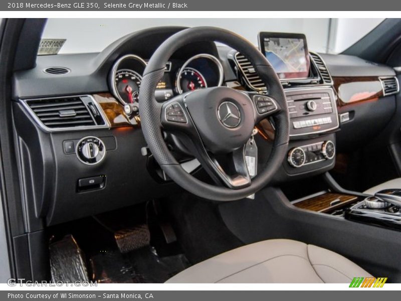 Selenite Grey Metallic / Black 2018 Mercedes-Benz GLE 350