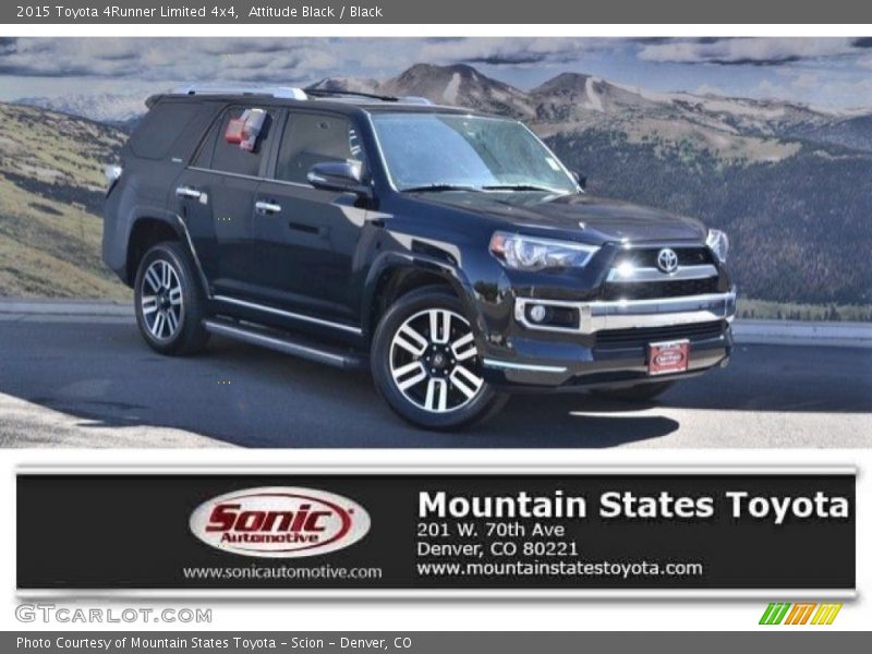 Attitude Black / Black 2015 Toyota 4Runner Limited 4x4