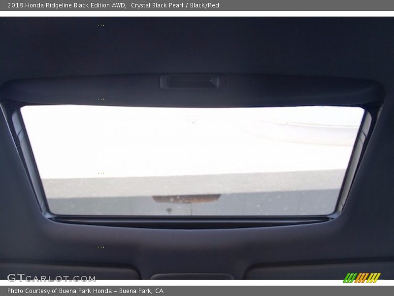 Crystal Black Pearl / Black/Red 2018 Honda Ridgeline Black Edition AWD