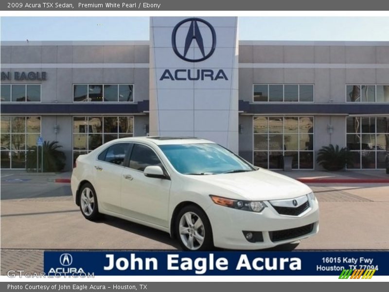 Premium White Pearl / Ebony 2009 Acura TSX Sedan