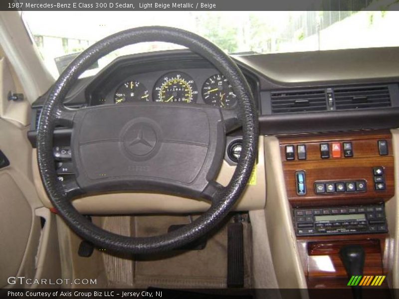 Light Beige Metallic / Beige 1987 Mercedes-Benz E Class 300 D Sedan