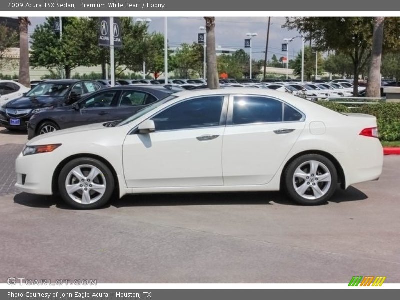 Premium White Pearl / Ebony 2009 Acura TSX Sedan