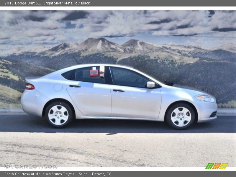 Bright Silver Metallic / Black 2013 Dodge Dart SE