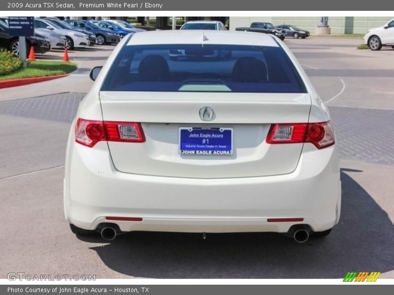 Premium White Pearl / Ebony 2009 Acura TSX Sedan