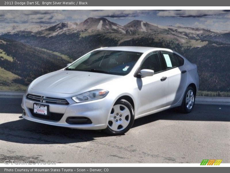 Bright Silver Metallic / Black 2013 Dodge Dart SE