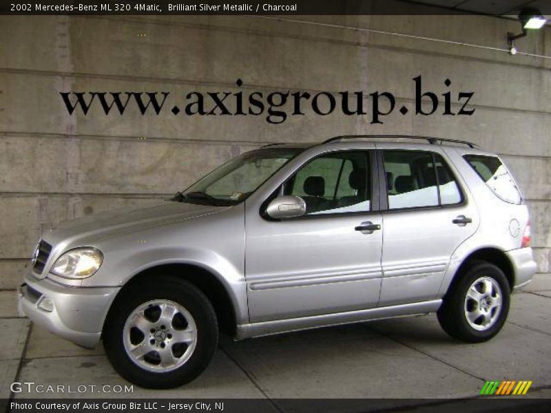 Brilliant Silver Metallic / Charcoal 2002 Mercedes-Benz ML 320 4Matic