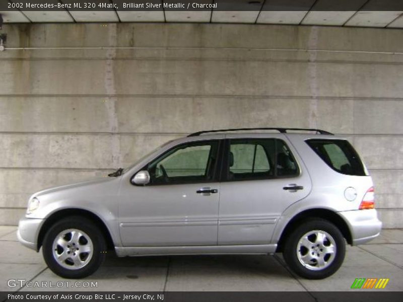 Brilliant Silver Metallic / Charcoal 2002 Mercedes-Benz ML 320 4Matic