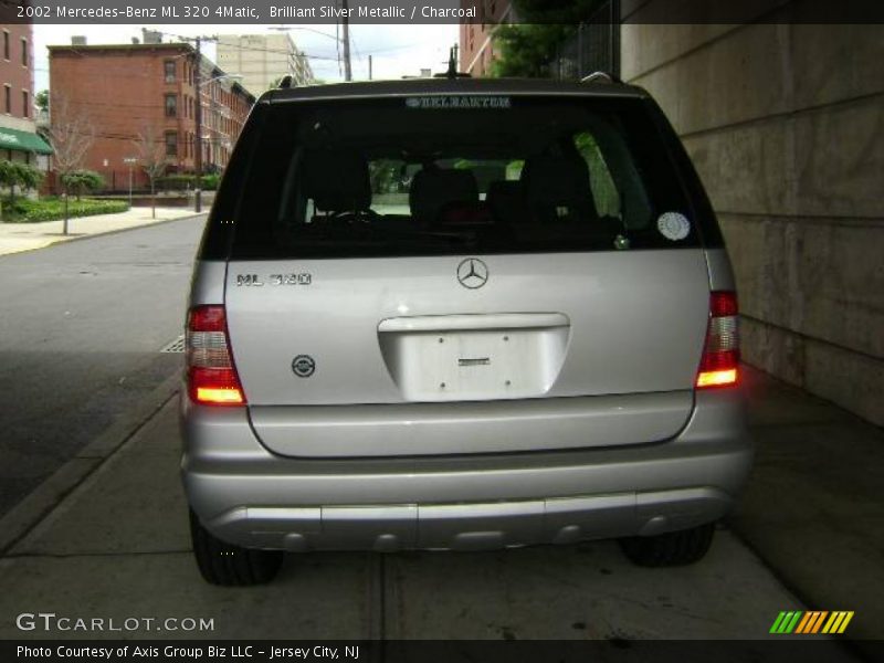 Brilliant Silver Metallic / Charcoal 2002 Mercedes-Benz ML 320 4Matic