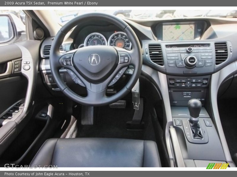 Premium White Pearl / Ebony 2009 Acura TSX Sedan
