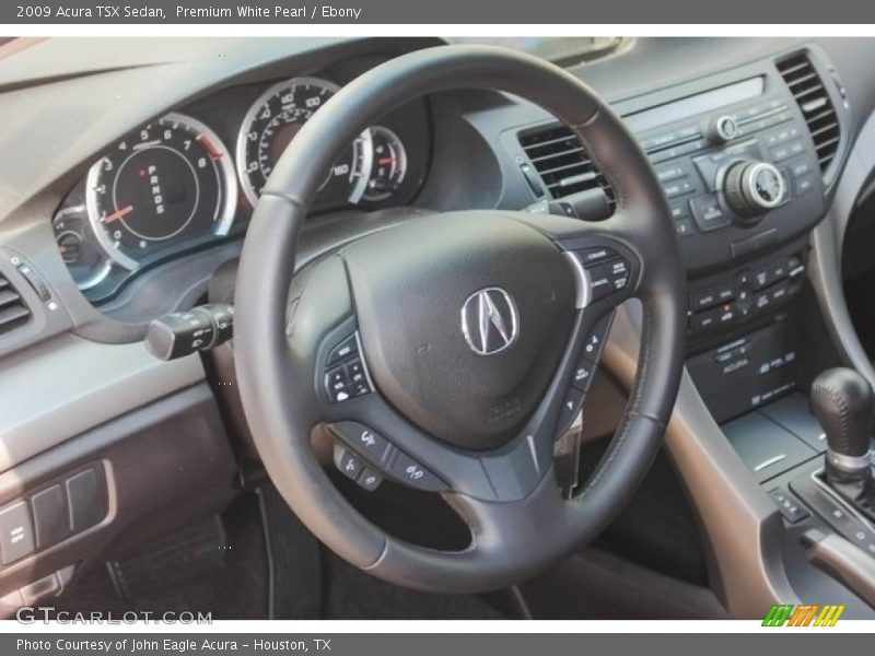 Premium White Pearl / Ebony 2009 Acura TSX Sedan