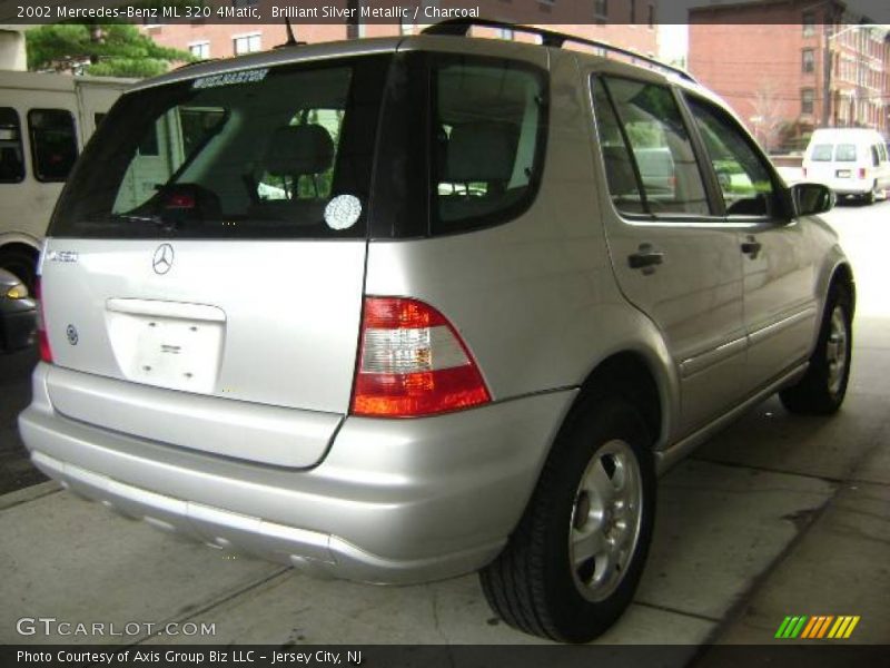 Brilliant Silver Metallic / Charcoal 2002 Mercedes-Benz ML 320 4Matic