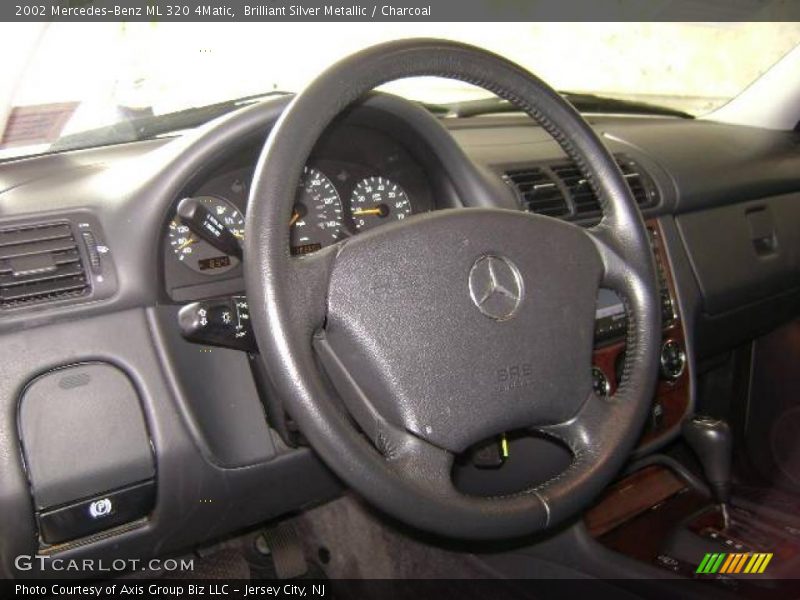 Brilliant Silver Metallic / Charcoal 2002 Mercedes-Benz ML 320 4Matic