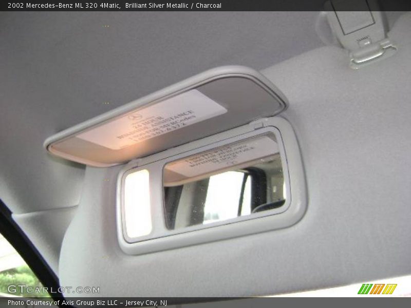 Brilliant Silver Metallic / Charcoal 2002 Mercedes-Benz ML 320 4Matic