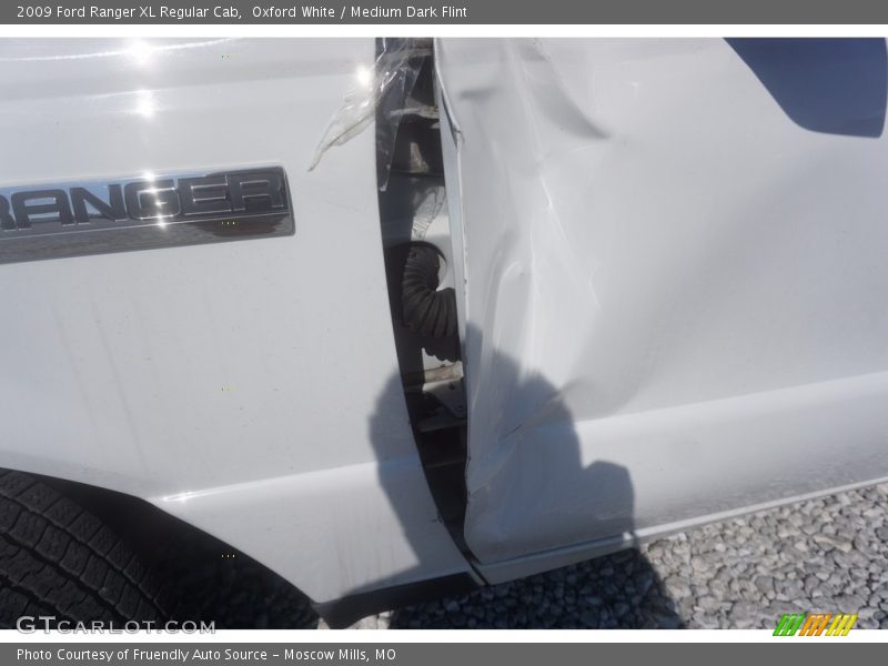 Oxford White / Medium Dark Flint 2009 Ford Ranger XL Regular Cab