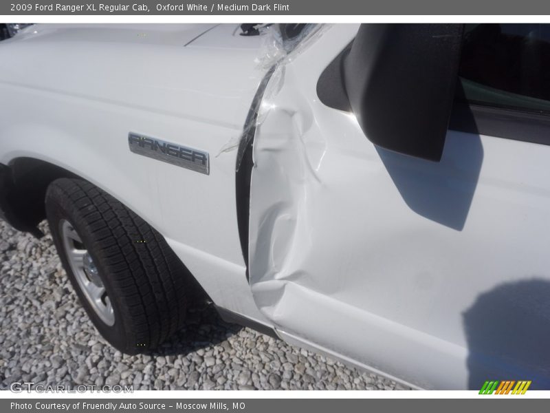 Oxford White / Medium Dark Flint 2009 Ford Ranger XL Regular Cab
