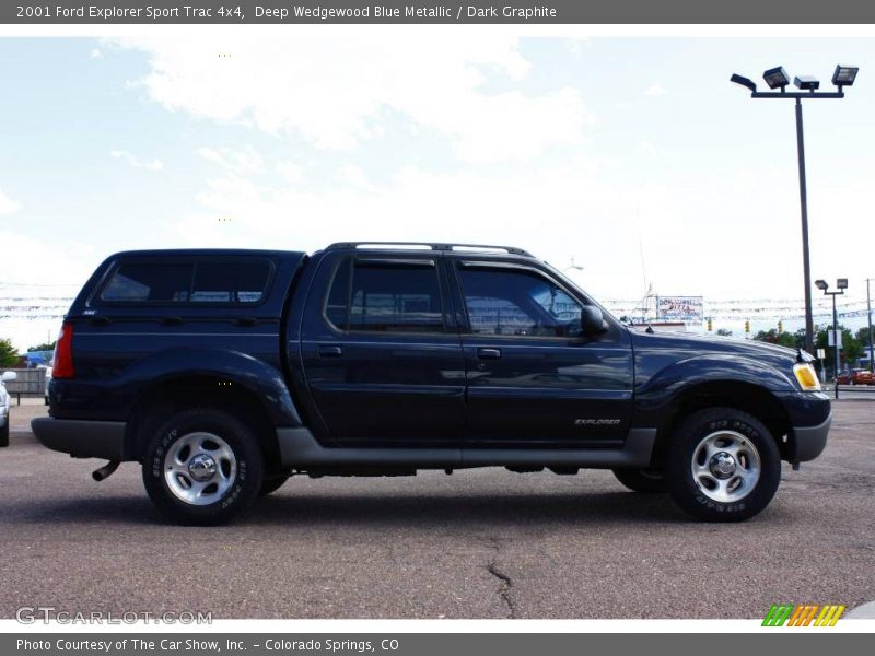 Deep Wedgewood Blue Metallic / Dark Graphite 2001 Ford Explorer Sport Trac 4x4