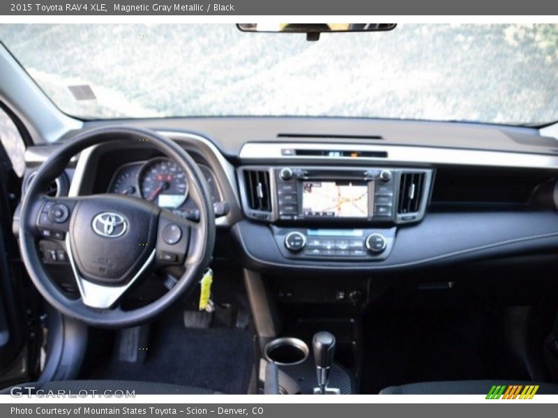 Magnetic Gray Metallic / Black 2015 Toyota RAV4 XLE